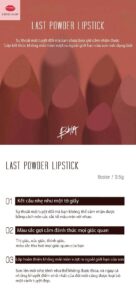 Son Thỏi Lì Bbia Last Powder Lipstick 